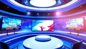 Stream engaging news broadcasts with MSNBC Live Stream from a dynamic news studio.