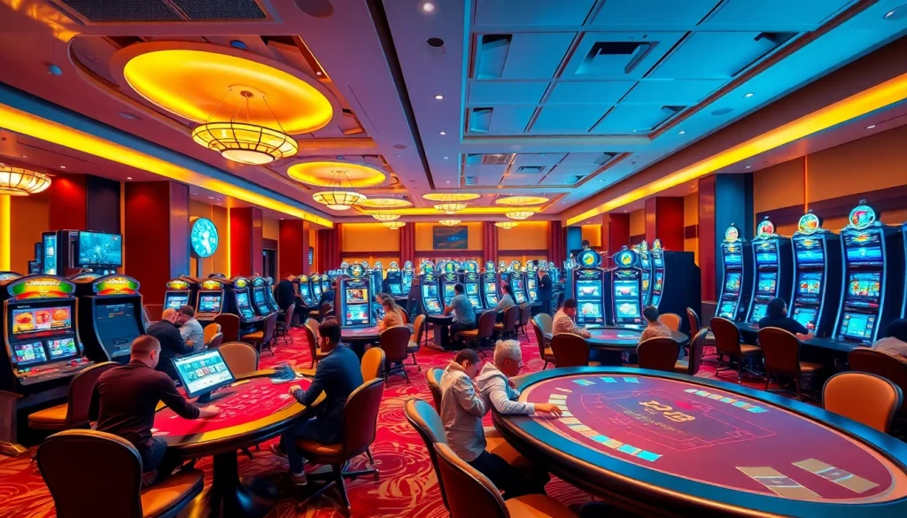 Main event in kasinojitu membawa suasana meriah dengan pemain bersemangat di kasino.