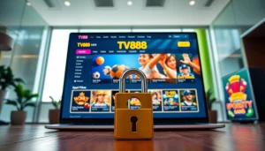 TV88 online gambling platform interface featuring user-friendly design, games, and security elements.