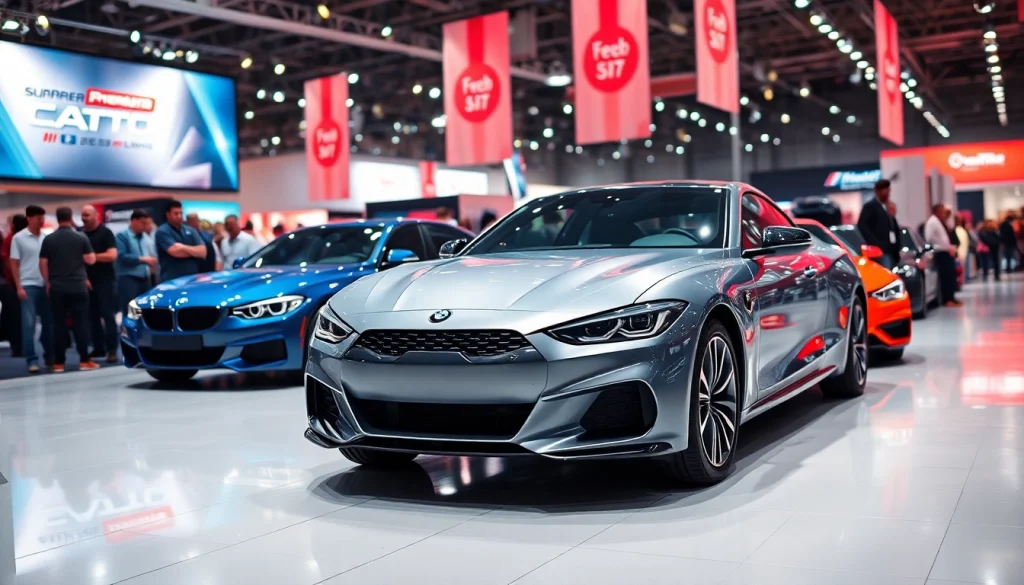 Engaging scene from the Auto Cars Show showcasing modern vehicles and enthusiastic attendees.