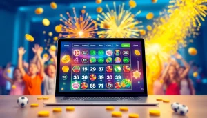 Menggambarkan antarmuka https://diantogel.com/ platform lotere online yang penuh warna dan interaktif.