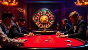 High-stakes poker game at https://xx88.pizza/, showcasing intensity and excitement.