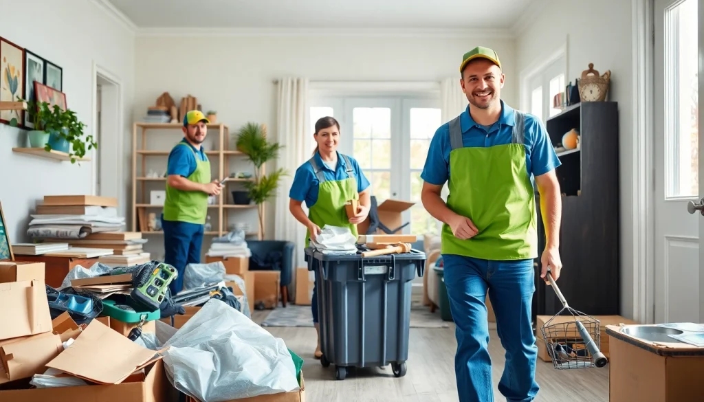 Efficient team at Myeasyjunkremoval.com demonstrating eco-friendly junk removal services.