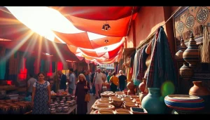 Visitors immerse themselves in vibrant offerings as they visit morocco's rich markets.