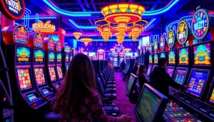 Experience thrilling gameplay at https://rusia777.com featuring vibrant casino visuals and engaged players.