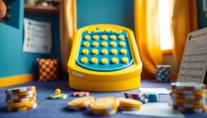 Engaging plinko game reviews display with detailed focus on the iconic game board and vibrant gaming environment.