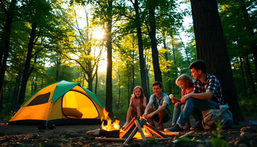 Genieße das Abenteuer mit https://fernweh-abenteuer.de in einem malerischen Camping-Szenario bei Sonnenlicht.