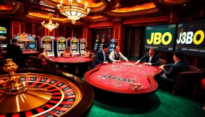 Experience JBO's thrilling casino action with lively poker games and vibrant slot machines.