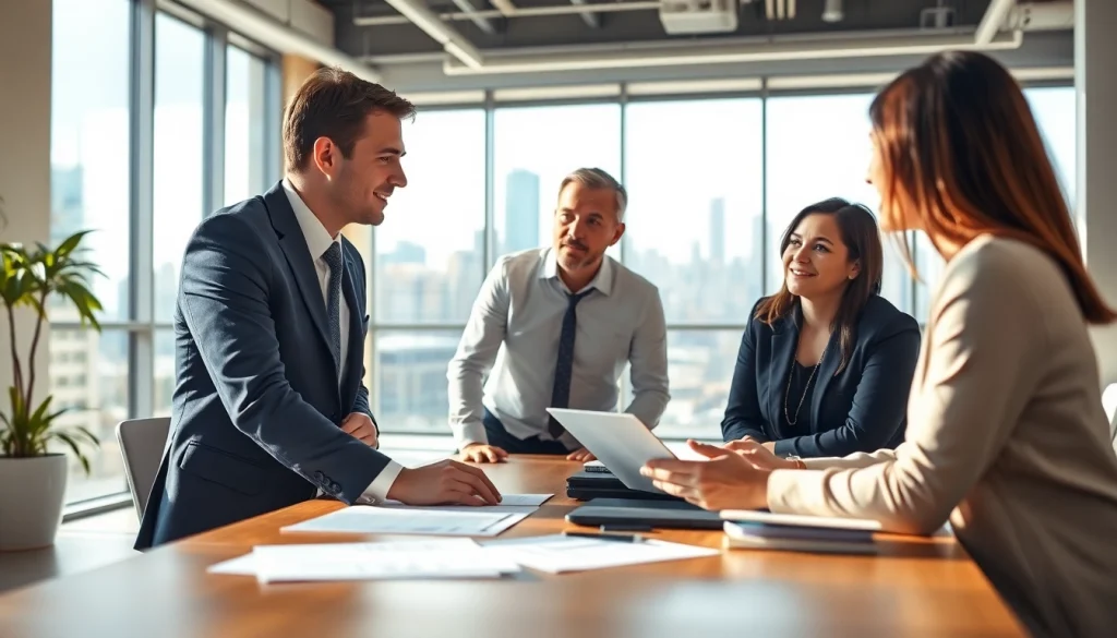 신용카드 현금화 방법을 상담하는 커플과 재정 상담사의 대화 장면