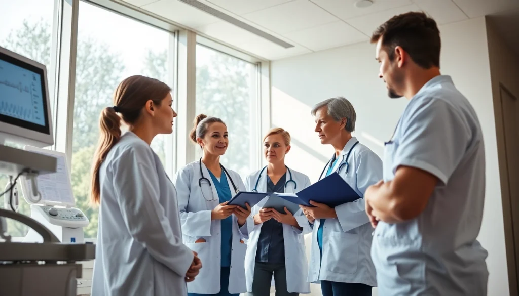 Discussing healthcare solutions at https://www.medexdtc.com with dedicated professionals in a clinical setting.