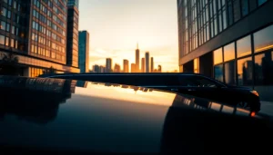 Experience luxury with Canada Limo Taxi service at https://www.canadalimotaxi.com, featuring a sleek limousine in an urban setting.