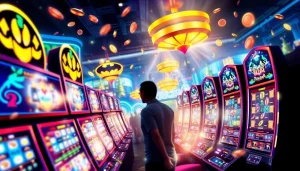 Permainan batman138 slot yang menarik dan penuh warna dengan suasana kasino yang energik.