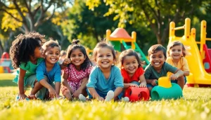 Engaging scene of children enjoying playtime, representing Our Children's Vision for joyful childhood experiences.