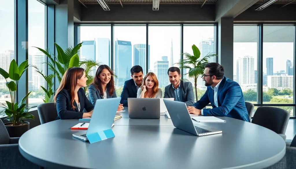 Engaged professionals collaborate at a table while discussing strategies for https://www.shiverhamilton.com.