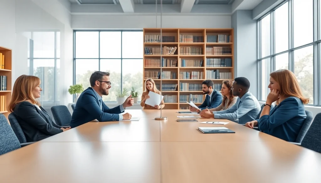 Collaborative legal professionals at http://www.jacobsonpilaw.com in a modern office setting.