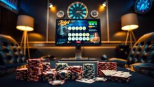 Permainan sayaptogel online dengan setup perjudian modern dan atmosfer energik.