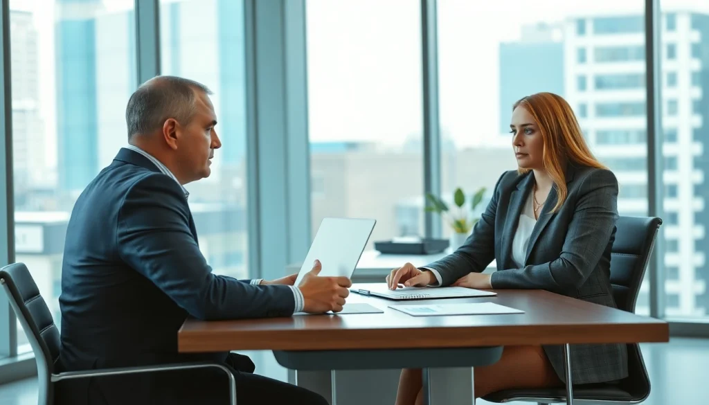 신용카드 현금화 방법을 상담하는 전문가의 모습