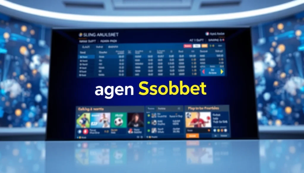 Taruhan agen sbobet dengan antarmuka modern dan menarik, menampilkan fitur unggulan untuk pengguna.