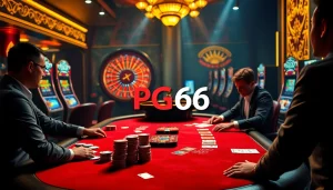 Experience the excitement of PG66 casino with vibrant gaming tables and thrilling action.