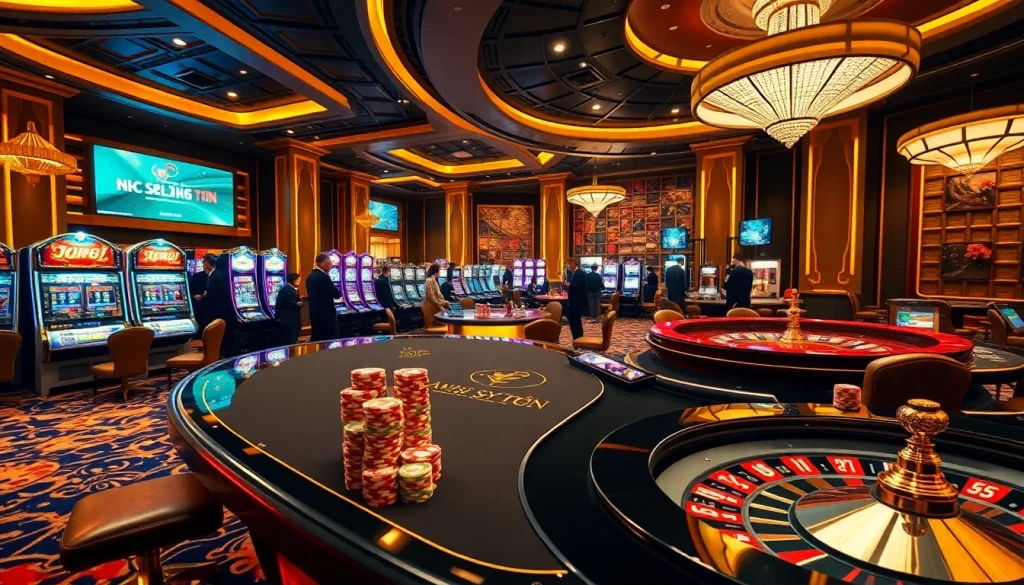 Experience luxury and excitement at Nhà Cái Uy Tín with engaging table games and vibrant slot machines.