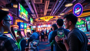 Interactive online gambling scene highlighting Tha bet platform with players enjoying various casino games.