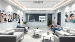 親和クリニック 口コミ: 親しみやすいスタッフと温かい雰囲気の専門的な発毛治療クリニックの様子