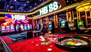 Experience high-stakes gameplay at HB 88 casino with vibrant tables and engaging players.