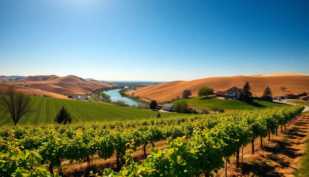 Experience the tranquility of Clarksburg CA with vineyards and serene landscapes.