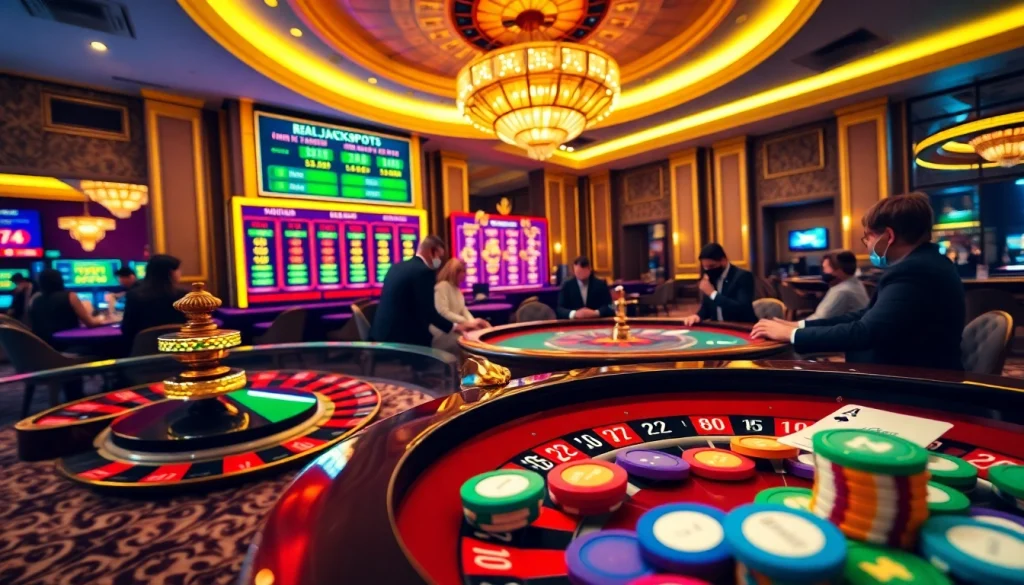 Raja Barong inspires excitement in a casino scene filled with vibrant roulette wheels and poker tables.