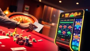 Experience the thrill of gaming at i9bet's vibrant casino table with poker chips and roulette.