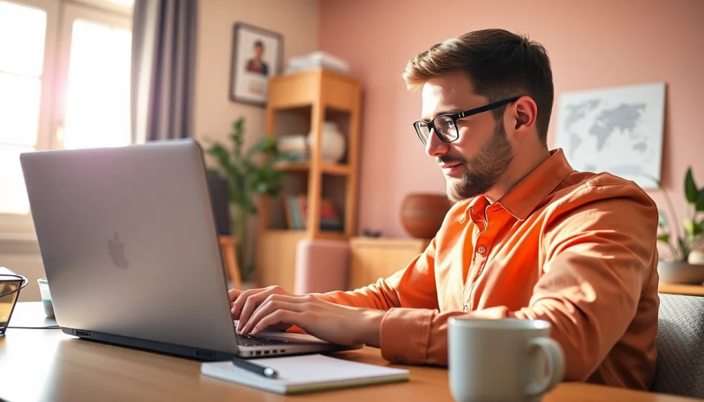 Earn money filling out surveys at https://enqueteplein.nl in an engaging home office setting.