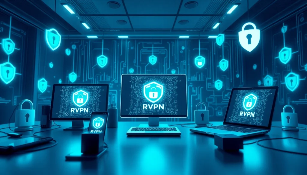 快连vpn下载 displayed on digital devices showcasing online security features