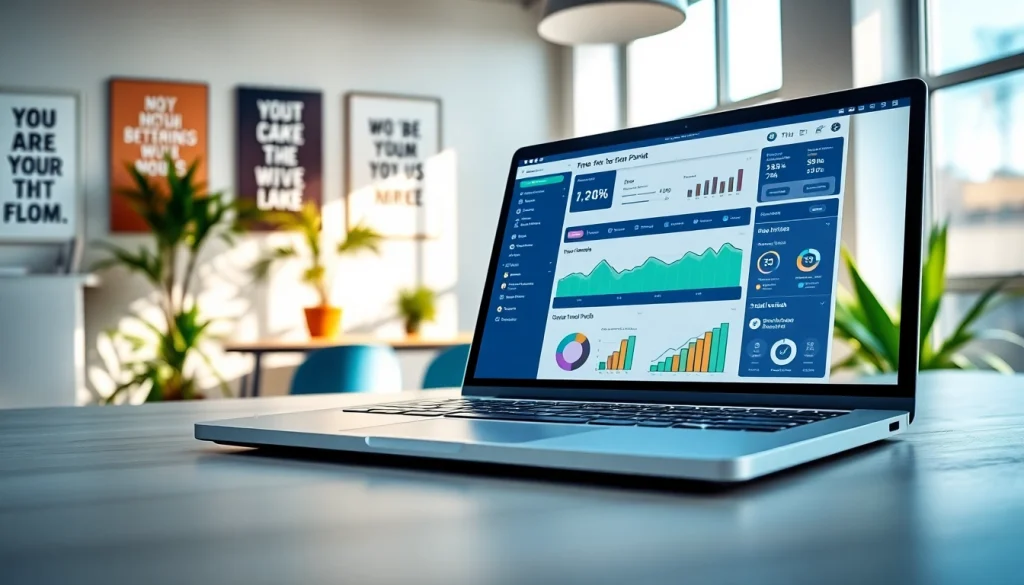 Engaging overview of a TikTok SMM panel interface with vibrant analytics.