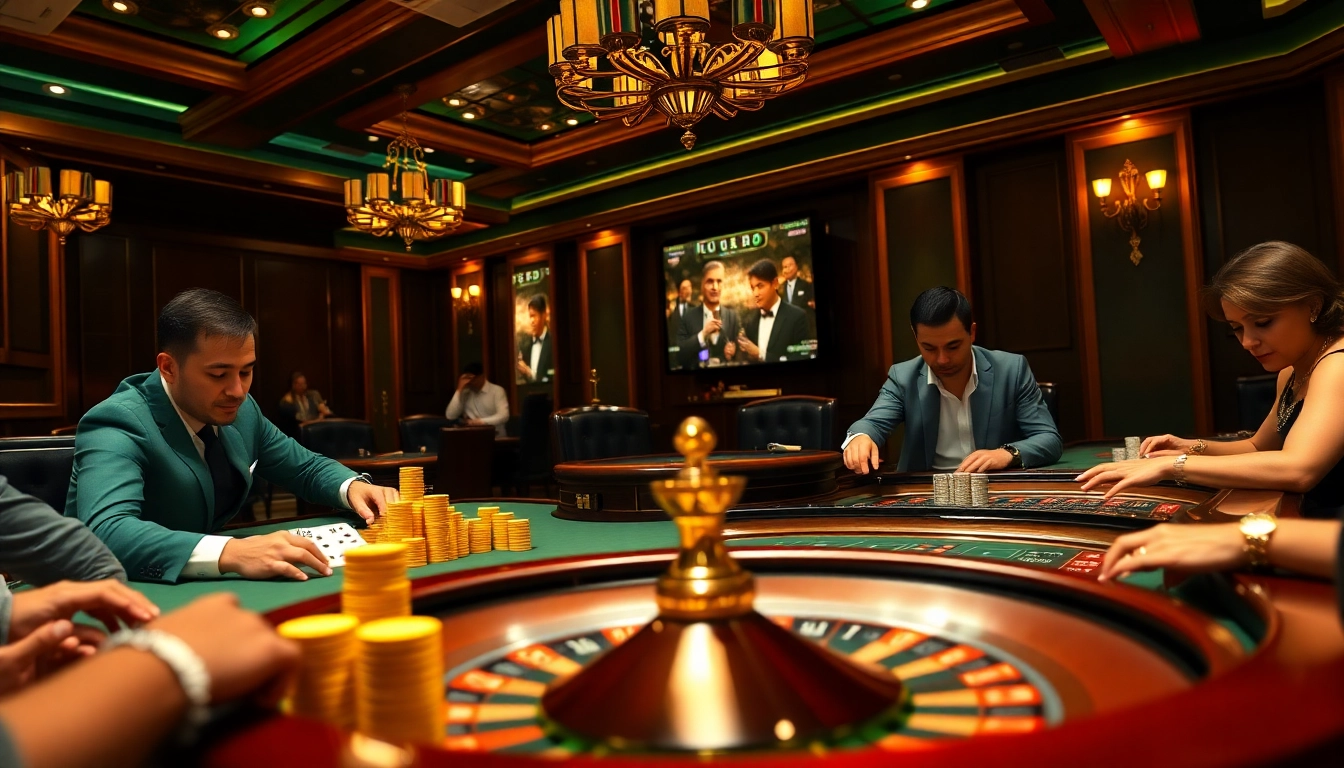 Experience thrilling gameplay at Jeetbuzz ক্যাসিনো with vibrant tables and focused players.