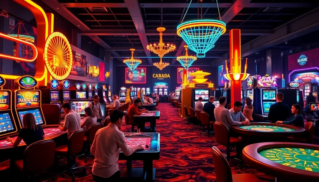 Experience the excitement of the best online casinos in Canada with vibrant gaming scenes and engaged players.