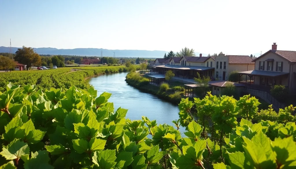 Experience the scenic beauty of Clarksburg CA's vineyards along the Sacramento River.