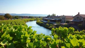 Experience the scenic beauty of Clarksburg CA's vineyards along the Sacramento River.