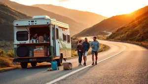 Family road trip inspiration at https://fernweh-abenteuer.de, capturing joy and freedom in a beautiful landscape.