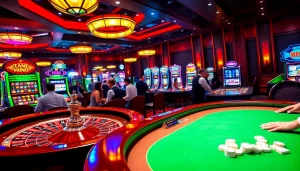 Experience the excitement of gambling at trang chủ 789win with vibrant tables and slot machines.