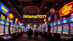 Menampilkan permainan menarik di Istana777 dengan slot dan pengguna yang berinteraksi secara aktif.