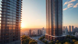 Experience modern luxury living at the lion residence in an urban setting with stunning architecture.