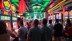 Pemain petani toto menikmati pengalaman bermain mesin slot yang penuh warna dan seru.