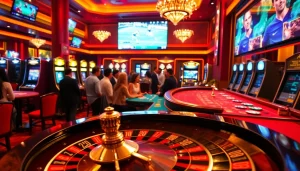 Watch live sports action with excitement while enjoying the atmosphere of a casino featuring ดูบอลสด77.