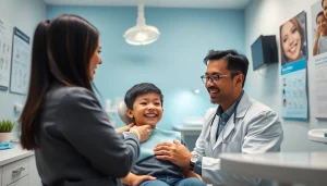 Braces Malaysia: A friendly dentist provides braces treatment in a welcoming dental clinic.