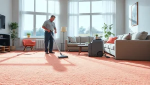 Experienced carpet cleaners roseville ca revitalizing a home's interior with expertly cleaned carpets.