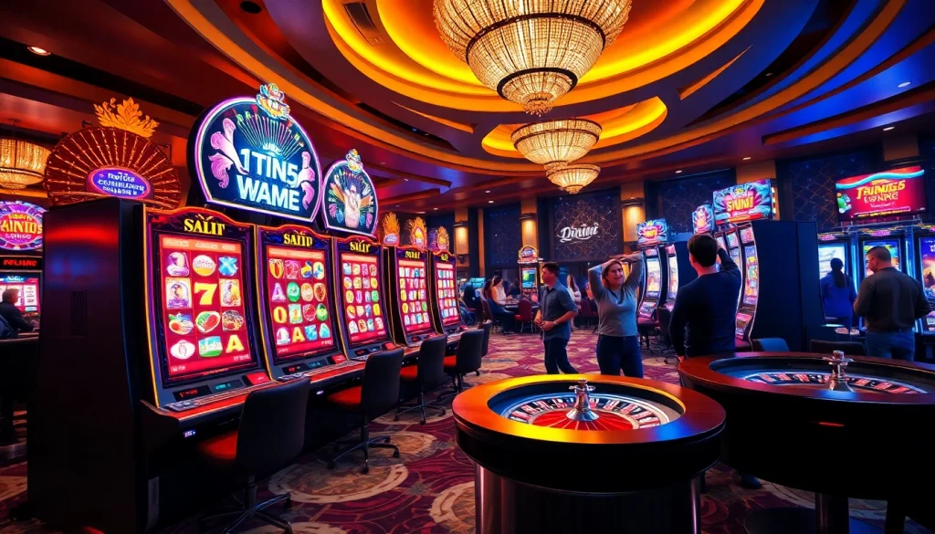 Experience thrilling gameplay in the Top 5 game nổ hũ thần tài with vibrant slot machines.