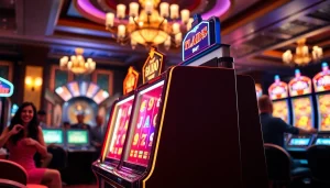 Menang di ns2121 slot dengan mesin slot bersinar di kasino modern.