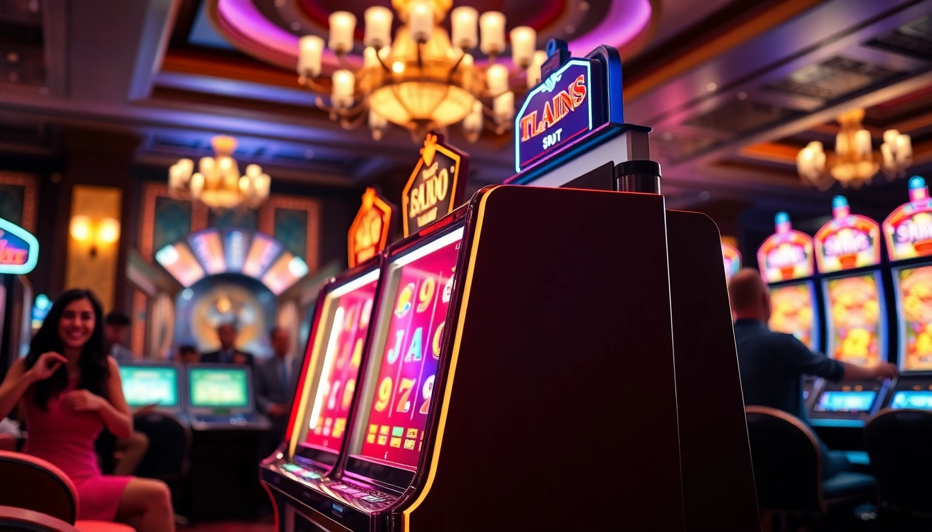 Menang di ns2121 slot dengan mesin slot bersinar di kasino modern.