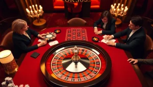 Players enjoying a thrilling game at OK365's luxurious online casino.