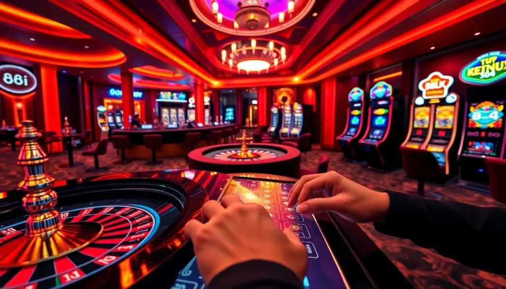 Experience thrilling gameplay at 88i with vibrant casino elements and exciting betting activities.